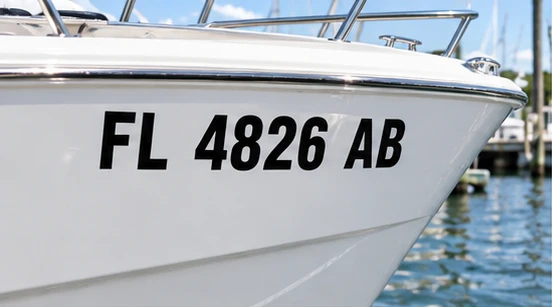 FL 4826 AB boat numbers