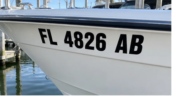 FL 4826 AB boat numbers